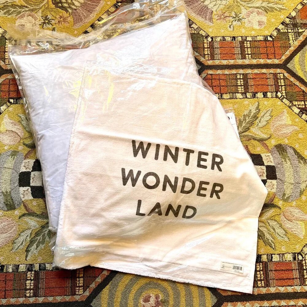 NWT BEST Ever Pillow - WINTER WONDER LAND Euro Pillow Case - Picture 2 of 9